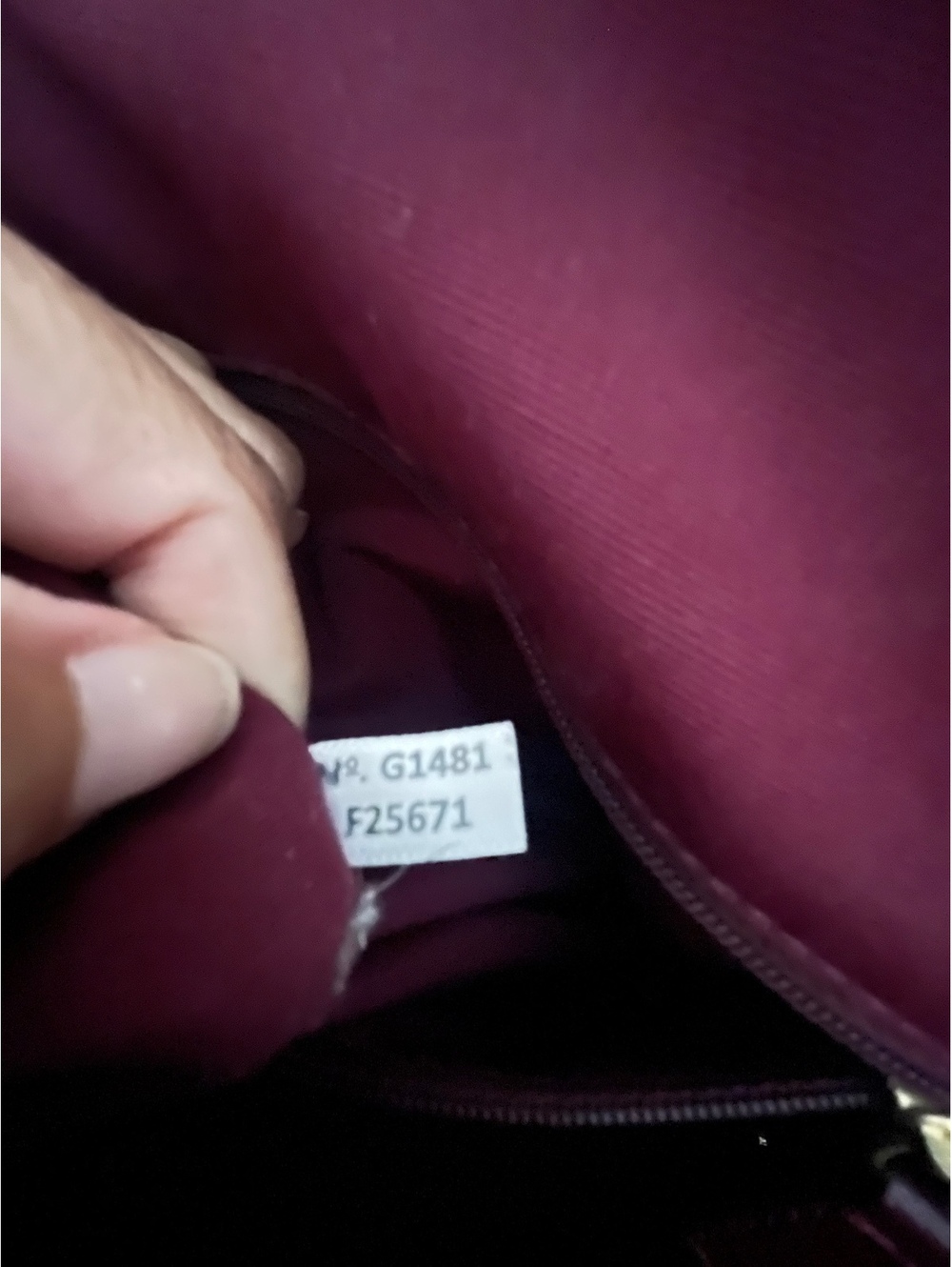 COACH Burgundy Saffiano Leather Peyton Cora Domed Satchel & Crossbody Bag F25671 - Picture 16 of 16